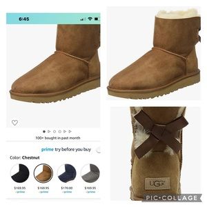 UGG Mini Bailey Bow boots Sz 5 & Sz 8